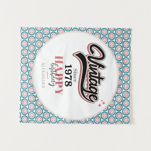 Vintag seit - 1978 wandteppich (Vorderseite (Horizontal))