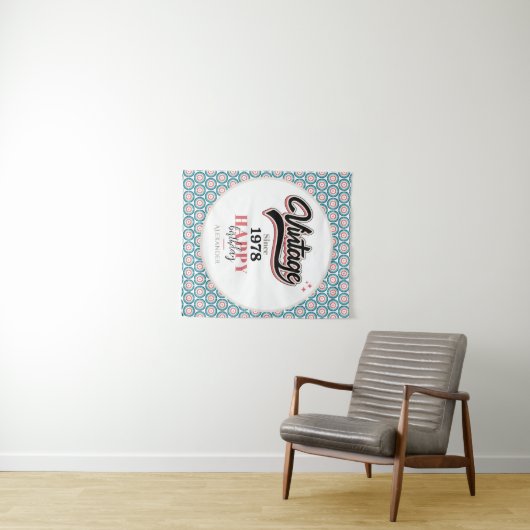 Vintag seit - 1978 wandteppich (Beispiel (Horizontal))