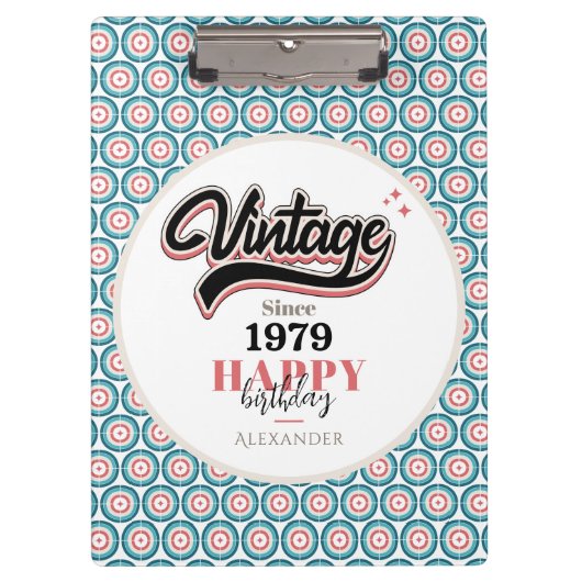 Vintag seit - 1979 klemmbrett (Vorderseite)