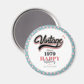 Vintag seit - 1979 magnet (Vorderseite/Rückseite)