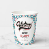 Vintag seit - 1979 pappbecher (Rückseite)