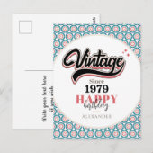 Vintag seit - 1979 postkarte (Vorne/Hinten)