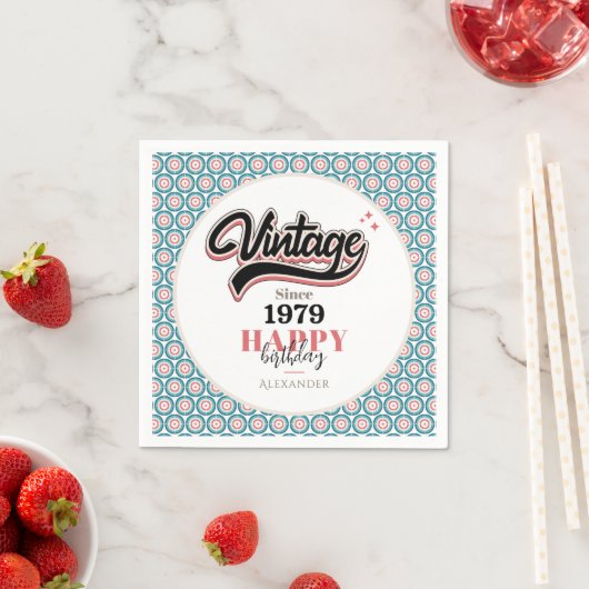 Vintag seit - 1979 serviette (Beispiel)