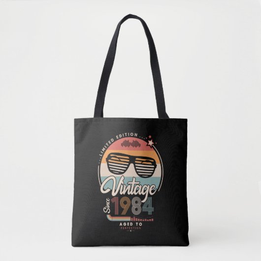 Vintag seit 1984 Totbeutel Tasche (Vorderseite)