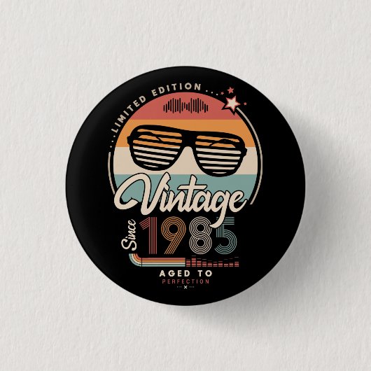 Vintag seit 1985 button (Vorderseite)