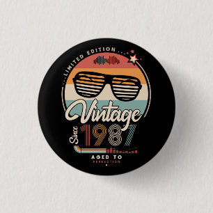 Vintag seit 1987 button