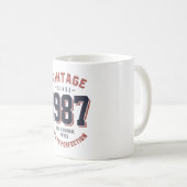 Vintag seit 1987 Geburtstagsgeschenk Kaffeetasse (VorderseiteRechts)