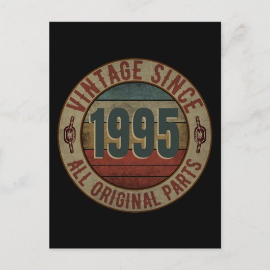 VINTAG SEIT 1995 ALLE ORIGINALTEILE. POSTKARTE (Vorderseite)