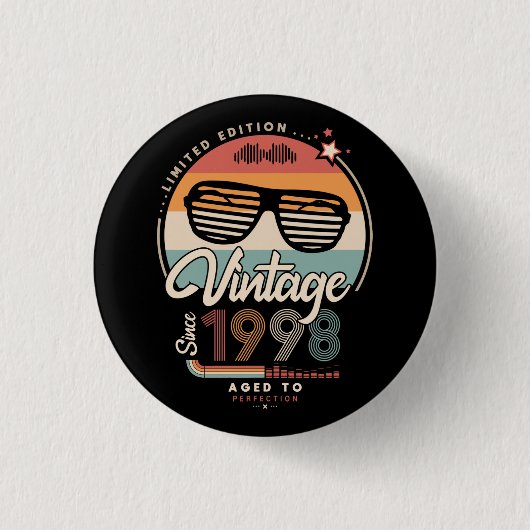 Vintag seit 1998 button (Vorderseite)