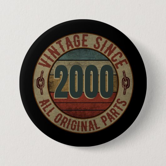 VINTAG SEIT 2000 ALLE URSPRÜNGLICHEN TEILE. BUTTON (Vorderseite)