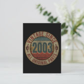 VINTAG SEIT 2003 ALLE ORIGINALTEILE. POSTKARTE (Stehend Vorderseite)
