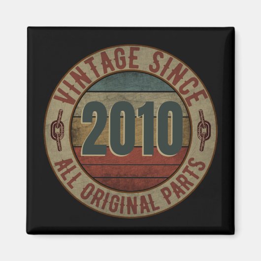VINTAG SEIT 2010 ALLE ORIGINALTEILE. MAGNET (Vorne)