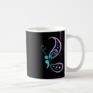 Vintag Semicolon Butterfly Semi-Colon Tattoo Ment Kaffeetasse