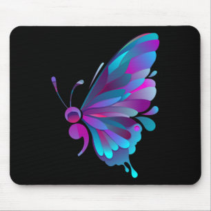 Vintag Semicolon Butterfly Semi-colon Tattoo Ment Mousepad