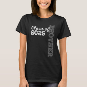 Vintag Senior 2025 Class Grad Proud Brother Class T-Shirt