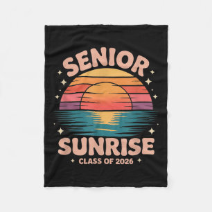 Vintag Senior Sunrise 2026 Senioren von Cl Graduat Fleecedecke