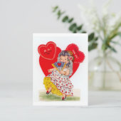 Vintag Senorita Valentine Feiertagspostkarte (Stehend Vorderseite)