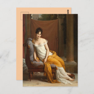 Vintag Sensual Edwardian Grecian Girl Replica Postkarte