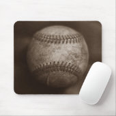 Vintag Sepia Baseball Mousepad (Mit Mouse)