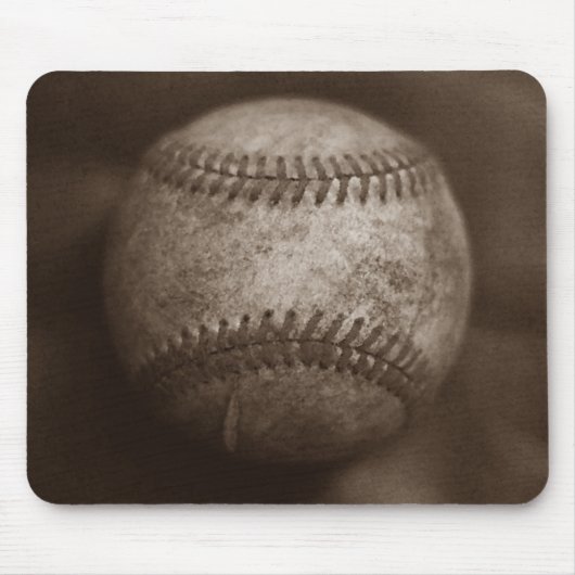 Vintag Sepia Baseball Mousepad (Vorne)