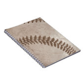 Vintag Sepia Baseball Notizblock (Rechte Seite)