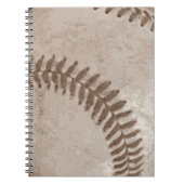 Vintag Sepia Baseball Notizblock (Vorderseite)