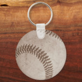 Vintag Sepia Baseball Schlüsselanhänger (Vorderseite)
