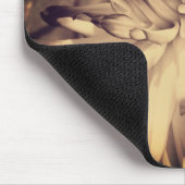Vintag Sepia Dahlia Blume Mousepad (Ecke)