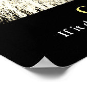 Vintag Sepia Lion Motivierend Challenge Poster (Ecke)