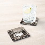 Vintag Sepia London Tower Bridge Getränkeuntersetzer (Rechte Seite)