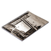 Vintag Sepia London Tower Bridge Notizblock (Linke Seite)