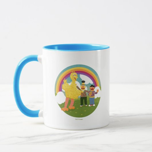 Vintag Sesame Street Friends Rainbow Tasse (Links)