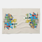 Vintag Sesamstraße Pals Geschirrtuch (Horizontal)