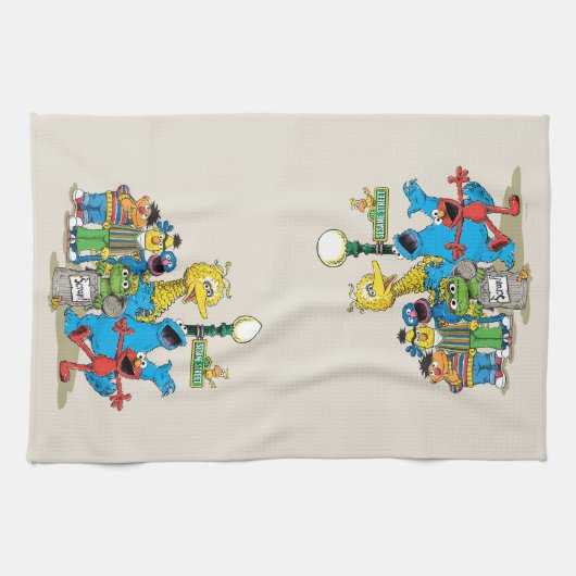 Vintag Sesamstraße Pals Geschirrtuch (Horizontal)