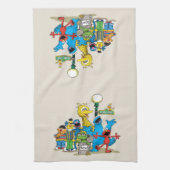 Vintag Sesamstraße Pals Geschirrtuch (Vertikal)