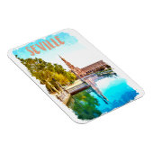 Vintag Sevilla Spanien Andalusien Magnet (Rechte Seite)