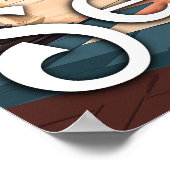 Vintag Sevilla, Spanien - Klassisches spanisches S Poster (Ecke)