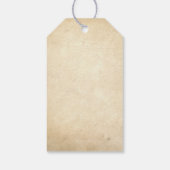 Vintag Shabby und Chic Wedding Danke Geschenkanhänger (Rückseite)