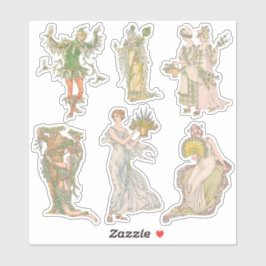 Vintag Shakespeares Garden Blume Journal Kit Aufkleber