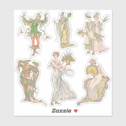 Vintag Shakespeares Garden Blume Journal Kit Aufkleber (Blatt)