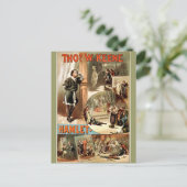 Vintag Shakespeares Hamlet, 1884, Postkarte (Stehend Vorderseite)