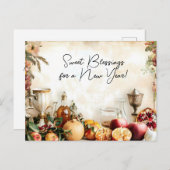 Vintag Shana Tova U'Metuka! Postkarte (Vorne/Hinten)