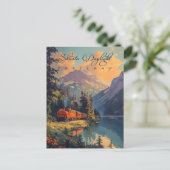 Vintag Shasta Daylight Train Postkarte (Stehend Vorderseite)