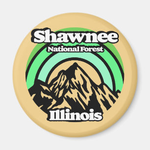Vintag Shawnee National Forest Illinois Magnet
