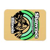 Vintag Shawnee National Forest Illinois Magnet (Horizontal)