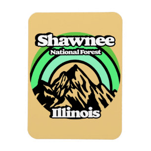 Vintag Shawnee National Forest Illinois Magnet
