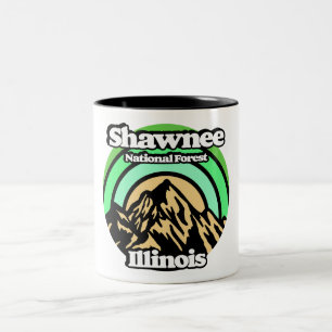 Vintag Shawnee National Forest Illinois Zweifarbige Tasse