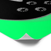 Vintag Sheet Music Rock'n'Roll Poster (Ecke)