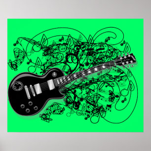 Vintag Sheet Music Rock'n'Roll Poster