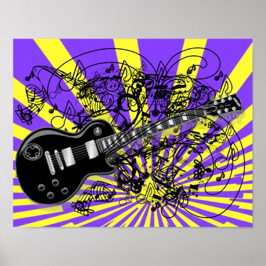 Vintag Sheet Music Rock'n'Roll Poster (Vorne)